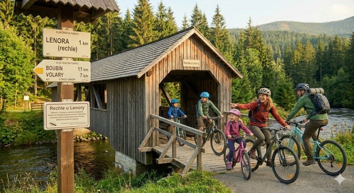 cyklisté na šumavě
